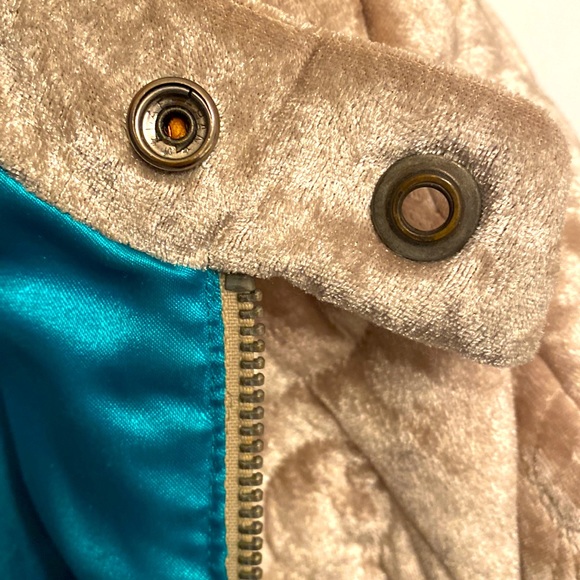 Vintage Diesel Gold Velour Coat Size Small - Picture 10 of 13